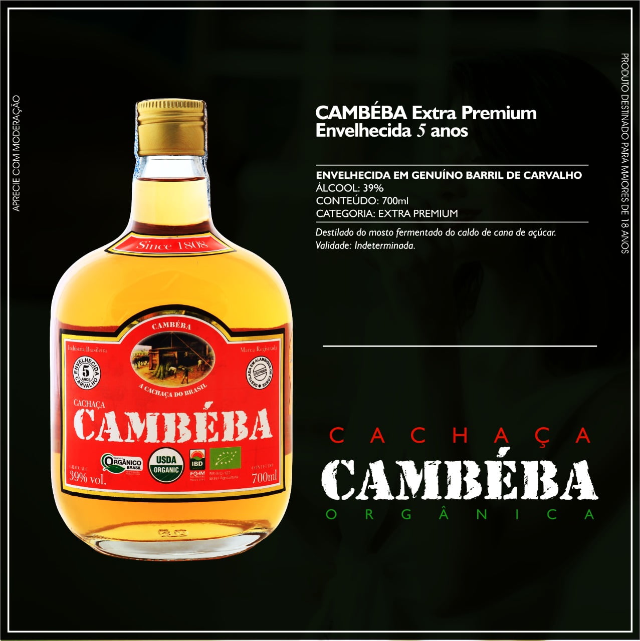 Cachaca Artesanal Cambeba Envelhecida 5 Anos Emporio Cachaca Canela De Ema