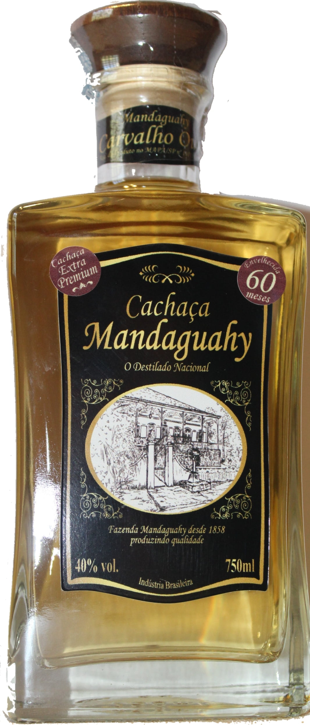 Cachaça Mandaguahy Carvalho Ouro 750 ml