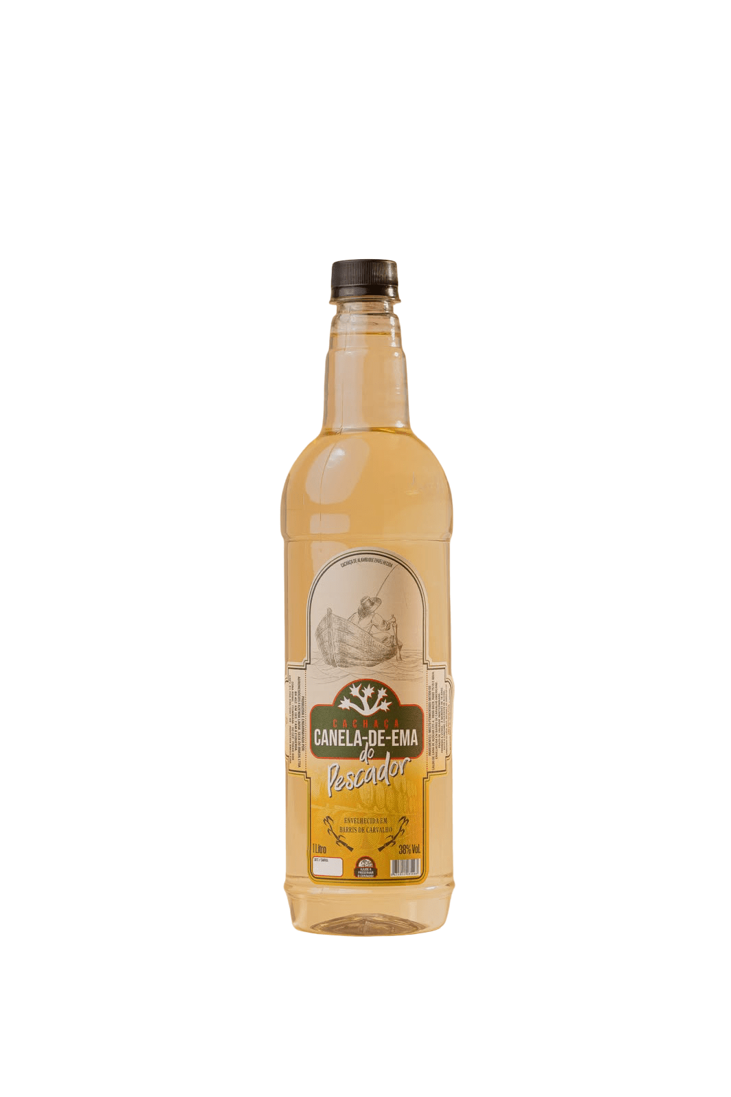 Cachaça Canela-de-ema do Pescador Ouro 1L 38°GL | Empório Cachaça Canela-de-Ema