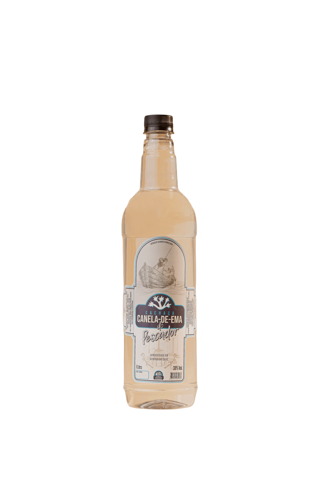 Cachaça Canela-de-ema Pescador Prata 1L 38°GL | Empório Cachaça Canela-de-Ema 