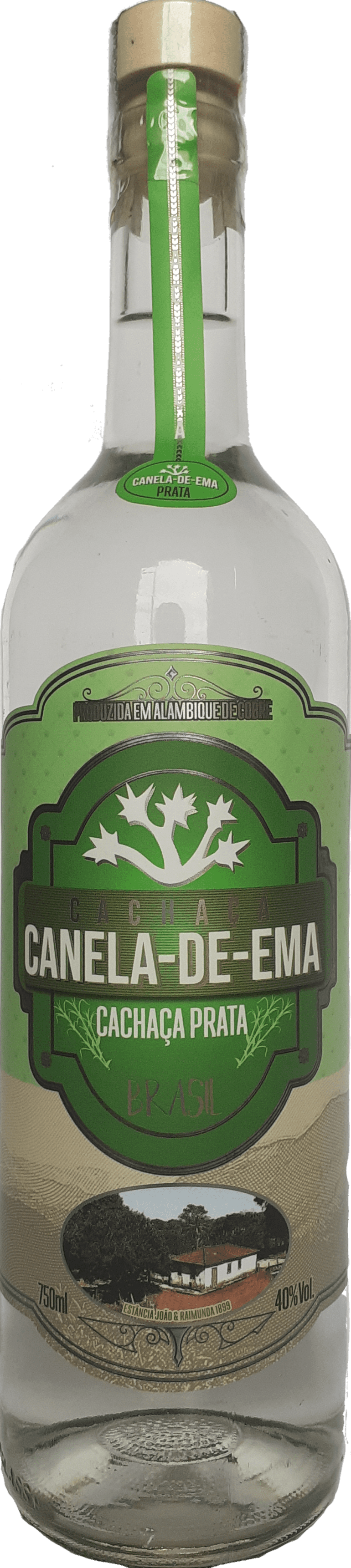 Cachaça Canela-de-Ema Prata 750 ml