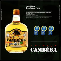 Cachaça Cambéba Ouro - 700ml - Kit - 2 unidades Cachaça Cambéba Ouro - 700ml - Kit - 2 unidades