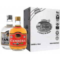 Kit cachaça Cambéba: 1 Premium + 1 Branca - 700 ml